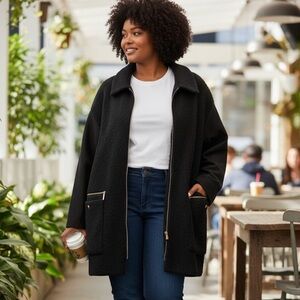 Michael Kors Black Teddy Jacket